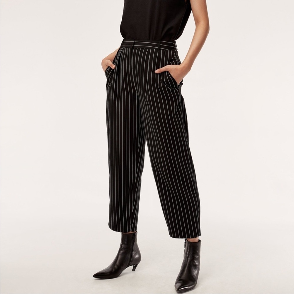 BABATON Aritzia Modesto Pinstripe
Tapered Straight Leg Pant - Like New, …